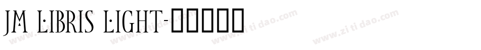 JM Libris Light字体转换